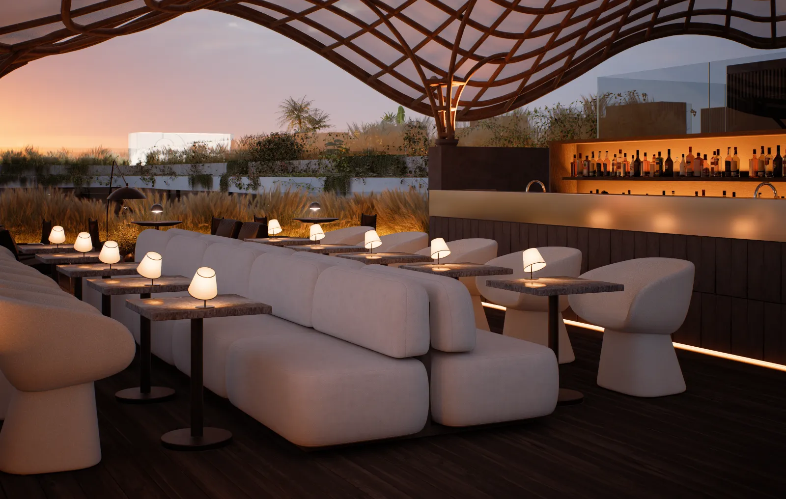 rooftop restaurant “ember”